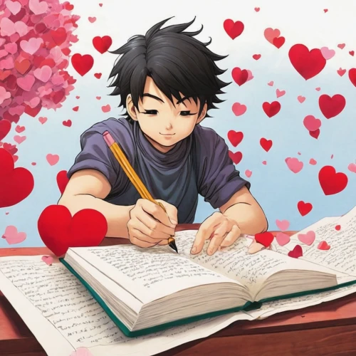 love letter,valentines day background,my love letter,heart background,valentine background,bookworm,writing-book,declaration of love,eading with hands,cute cartoon image,cute heart,anime cartoon,author,heart clipart,straw hearts,hearts,painted hearts,reading,valentine,heart with hearts,Illustration,Japanese style,Japanese Style 11