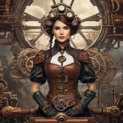 steampunk,steampunk gears,clockmaker,watchmaker,clockwork,sextant,sci fiction illustration,mechanical,cogs,grandfather clock,ships wheel,game illustration,switchboard operator,cog,gunsmith,antiquariat,mechanical puzzle,steam icon,transistor,fantasy art,Conceptual Art,Fantasy,Fantasy 25