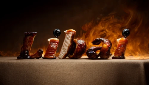 caramelized,barbecue sauce,fire-eater,arson,flamed grill,culinary art,food styling,fire eater,grilled food,inflammation,chili oil,anticuchos,fire eaters,salt-grilled,bone-in rib,meat carving,molten,fire artist,fire background,charred,Realistic,Foods,BBQ Ribs