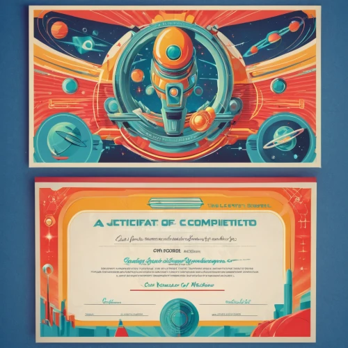 certificate,certificates,academic certificate,atomic age,cosmonautics day,astronautics,diploma,certification,sci fiction illustration,atari 2600,space voyage,retro 1980s paper,spacecraft,abstract retro,cosmonaut,science fiction,science-fiction,aquanaut,competence,mission to mars,Conceptual Art,Sci-Fi,Sci-Fi 29