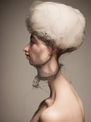 human head,woman's hat,the hat of the woman,sculpt,the hat-female,drawing mannequin,woman thinking,head woman,mushroom hat,digital painting,cloche hat,study,turban,conical hat,brain,contour,illustrator,thinking man,woman's face,white fur hat,Common,Common,Photography