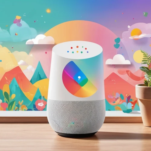 google-home-mini,google home,smart home,smarthome,voice search,electric megaphone,rainbow background,prism,nest easter,beautiful speaker,logo google,landing page,megaphone,air purifier,product photos,echo,tech trends,android inspired,prism ball,pot of gold background,Illustration,Japanese style,Japanese Style 19