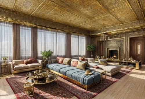 luxury home interior,ornate room,great room,living room,sitting room,livingroom,penthouse apartment,the cairo,luxury decay,luxury property,napoleon iii style,luxury real estate,venice italy gritti palace,apartment lounge,luxurious,gold wall,interior design,family room,3d rendering,interior decor,Interior Design,Living room,Classical,Asian Isfahan