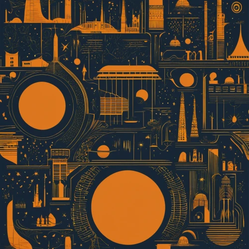 sci fiction illustration,solar system,abstract retro,space ships,space port,sci-fi,sci - fi,circuit board,scifi,sci fi,the solar system,cities,refinery,city cities,metropolis,industries,spaceships,space station,astronomer,circuitry,Conceptual Art,Sci-Fi,Sci-Fi 17