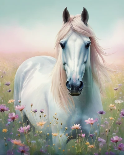 albino horse,spring unicorn,unicorn background,unicorn art,portrait animal horse,a white horse,dream horse,equine,painted horse,unicorn,my little pony,gypsy horse,pony,white horse,girl pony,arabian horse,colorful horse,equines,belgian horse,a horse,Illustration,Realistic Fantasy,Realistic Fantasy 15