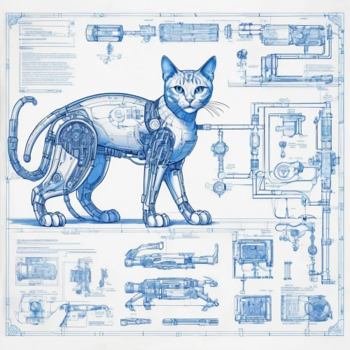 doodle cat,cat on a blue background,domestic cat,drawing cat,blueprints,blueprint,cat-ketch,cat doodles,digiscrap,cat drawings,cat line art,kitchen towel,placemat,cat vector,street cat,alley cat,domestic short-haired cat,stray cat,kitchen paper,vintage cat,Unique,Design,Blueprint