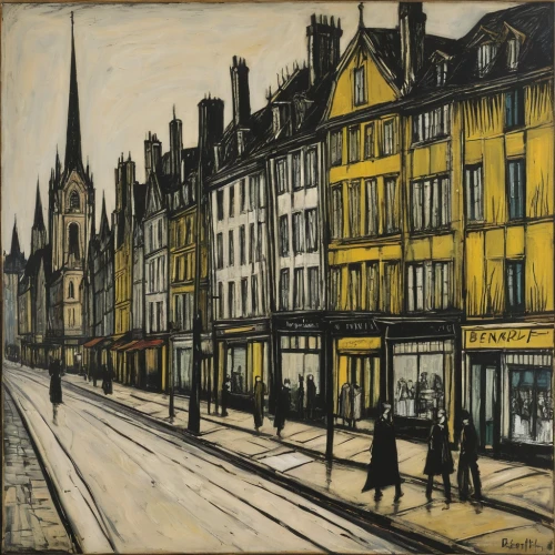 braque saint-germain,vincent van gough,braque francais,david bates,universal exhibition of paris,reims,olle gill,street scene,amiens,braque d'auvergne,boulevard,braque du bourbonnais,paris shops,metz,townscape,john atkinson grimshaw,vincent van gogh,flemish,watercolor paris shops,orsay,Art,Artistic Painting,Artistic Painting 01