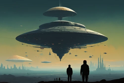 sci fiction illustration,ufo,ufos,travelers,extraterrestrial life,airships,science fiction,colony,sci-fi,sci - fi,sci fi,scifi,science-fiction,futuristic landscape,alien planet,ufo intercept,alien world,abduction,airship,alien invasion,Conceptual Art,Sci-Fi,Sci-Fi 07