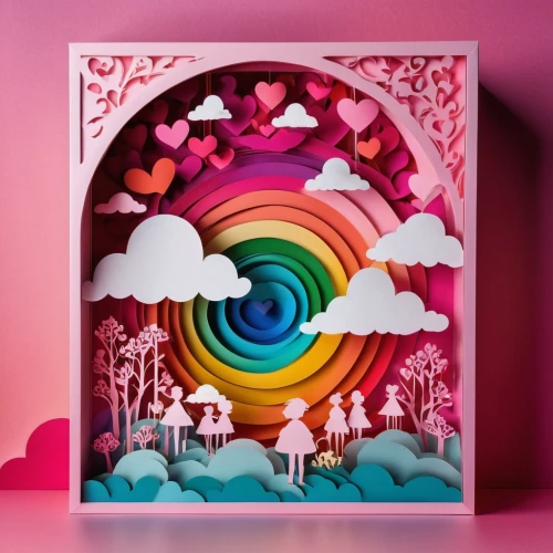 rainbow clouds,colorful foil background,greeting card,greeting cards,heart candy,cupcake paper,rainbow world map,rainbow color balloons,rainbow background,greetting card,valentine scrapbooking,floral greeting card,dribbble,colorful heart,rainbow color palette,watercolor valentine box,candy cauldron,valentine clock,rainbow tags,pink scrapbook,Unique,Paper Cuts,Paper Cuts 10
