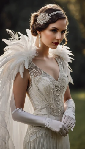 bridal clothing,the angel with the veronica veil,bridal accessory,angel wings,bridal jewelry,wedding dresses,bridal dress,vintage angel,bridal,wedding gown,mourning swan,white swan,angel wing,wedding photography,wedding dress,bride,feather headdress,silver wedding,baroque angel,dead bride