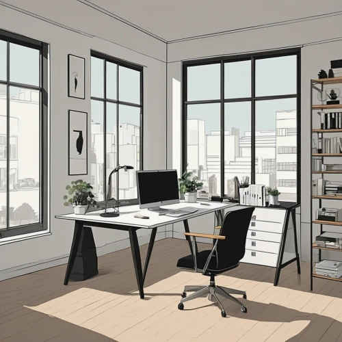 working space,office desk,modern office,office line art,work space,workspace,desk,furnished office,secretary desk,office,study room,offices,creative office,blur office background,background vector,office chair,loft,daylighting,work desk,workstation,Illustration,Vector,Vector 10