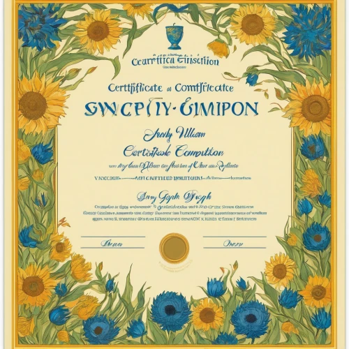 certificate,academic certificate,diploma,certificates,sunflower lace background,award ribbon,certification,himilayan blue poppy,vaccination certificate,award,sanitary sewer,golden record,glebionis coronaria,floral border paper,royal award,digiscrap,sunflower paper,vintage botanical,honor award,tanacetum balsamita,Art,Artistic Painting,Artistic Painting 03