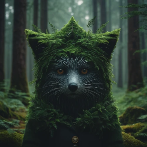 forest animal,forest animals,woodland animals,forest man,forest background,photomanipulation,anthropomorphized animals,fox,fantasy portrait,forest king lion,animal portrait,raccoon,photo manipulation,druid,forest dark,photoshop manipulation,natura,aaa,wild emperor,forest,Photography,Documentary Photography,Documentary Photography 08