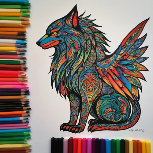 griffon bruxellois,colorful doodle,colourful pencils,phoenix rooster,gryphon,color rat,color dogs,line art animals,watercolor dog,colored pencil background,griffin,dog drawing,colored crayon,color feathers,dog illustration,colored pencils,line art animal,coloring outline,color pencils,german spitz klein,Art,Artistic Painting,Artistic Painting 36