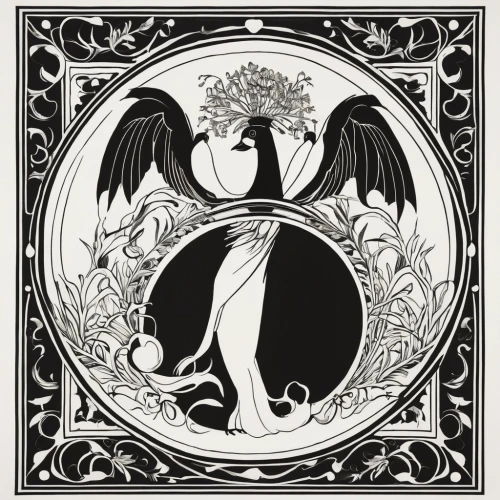 art nouveau design,art nouveau,art nouveau frame,art nouveau frames,art deco woman,bookplate,mucha,harpy,emblem,mourning swan,art deco border,art deco frame,virgo,laurel wreath,alfons mucha,art deco ornament,frame border illustration,zodiac sign gemini,the angel with the veronica veil,frame illustration,Illustration,Black and White,Black and White 24