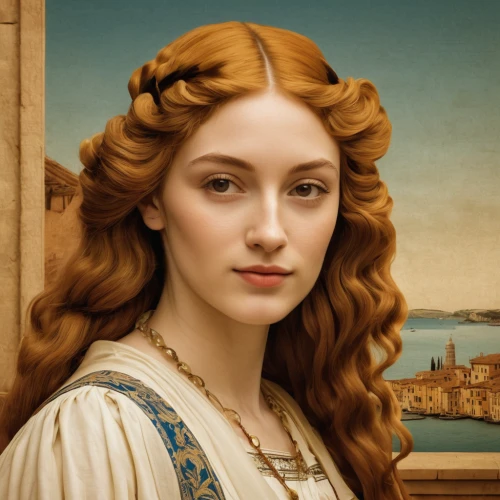 emile vernon,portrait of a girl,queen anne,portrait of a woman,romantic portrait,artemisia,celtic queen,bougereau,fantasy portrait,cepora judith,young woman,young lady,a charming woman,portrait of christi,mystical portrait of a girl,dame blanche,mary-gold,aphrodite,girl in a historic way,white lady,Art,Classical Oil Painting,Classical Oil Painting 43