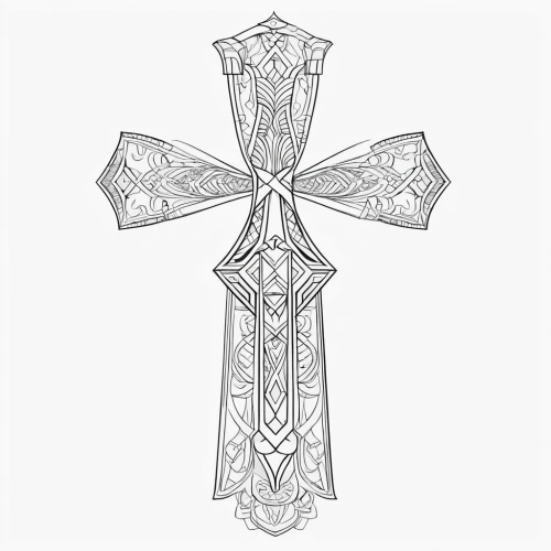 celtic cross,wooden cross,crucifix,vestment,coloring page,crosses,cross,iron cross,jesus cross,cross bones,cani cross,the cross,ankh,the order of cistercians,arrow line art,wayside cross,coloring pages,line drawing,escutcheon,templar,Illustration,Black and White,Black and White 04