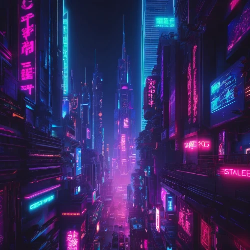 cyberpunk,shinjuku,tokyo city,metropolis,colorful city,cityscape,tokyo,vapor,fantasy city,shanghai,city at night,urban,shibuya,taipei,futuristic,city,aesthetic,dystopian,abstract retro,city lights,Conceptual Art,Sci-Fi,Sci-Fi 26