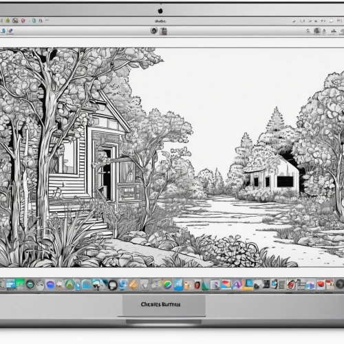 inkscape,illustrator,digitizing ebook,graphics software,screenshot,graphics tablet,adobe illustrator,macintosh,drawing pad,houses clipart,backgrounds,computer graphics,background vector,virtual landscape,wireframe graphics,home landscape,widescreen,coloring pages,foliage coloring,game drawing,Illustration,Black and White,Black and White 18