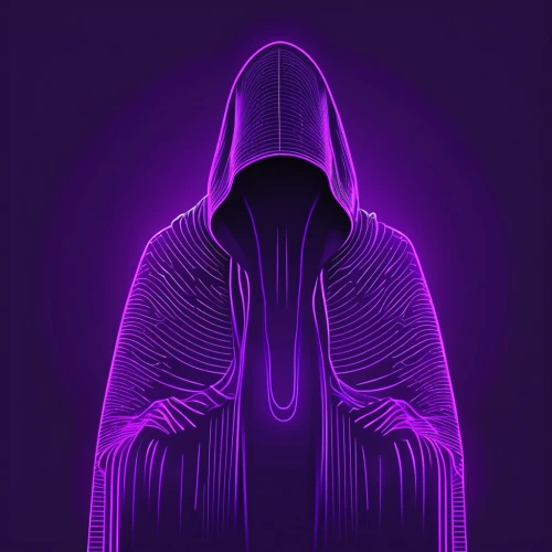 hooded man,purple background,uv,cloak,purple,ultraviolet,purpleabstract,hooded,hoodie,purple wallpaper,wall,twitch logo,crown chakra,libra,black light,vector image,balaclava,vector illustration,vector graphic,defense,Illustration,Black and White,Black and White 04