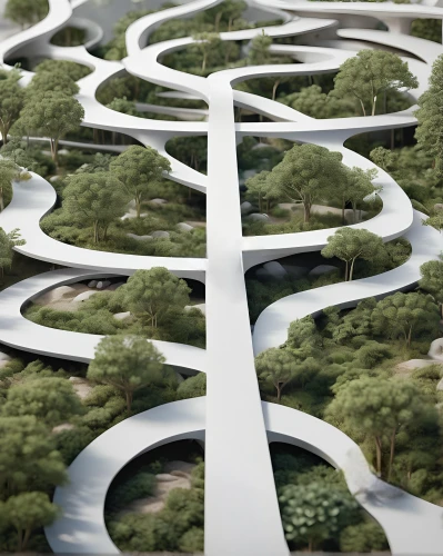 winding roads,highway roundabout,winding road,urban design,72 turns on nujiang river,bicycle path,road of the impossible,roads,landscape designers sydney,traffic circle,landscape design sydney,curvy road sign,meander,roundabout,road to nowhere,futuristic landscape,bicycle lane,environmental art,smart city,hairpins