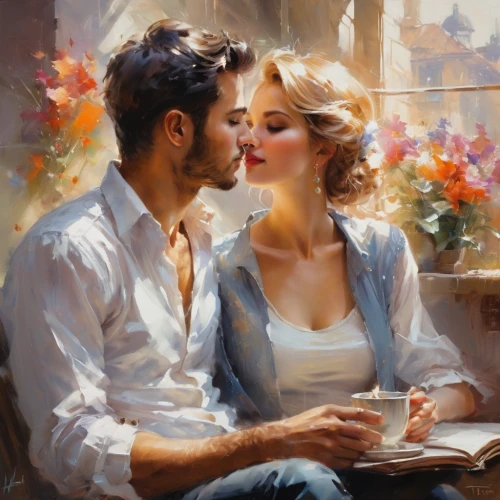 romantic portrait,young couple,romantic scene,vintage boy and girl,beautiful couple,amorous,readers,courtship,love letter,art painting,italian painter,vintage man and woman,couple in love,oil painting,love couple,tenderness,as a couple,love in the mist,romantic look,love letters,Conceptual Art,Oil color,Oil Color 03
