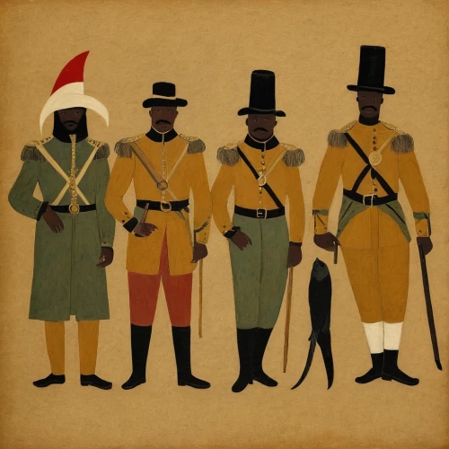 carolers,three wise men,the three wise men,wise men,modern christmas card,santa clauses,carol singers,three kings,cossacks,santons,soldiers,christmas card,xmas card,gentleman icons,gold foil christmas,rangers,christmas messenger,christmas hats,christmas cards,christmas icons,Art,Artistic Painting,Artistic Painting 47