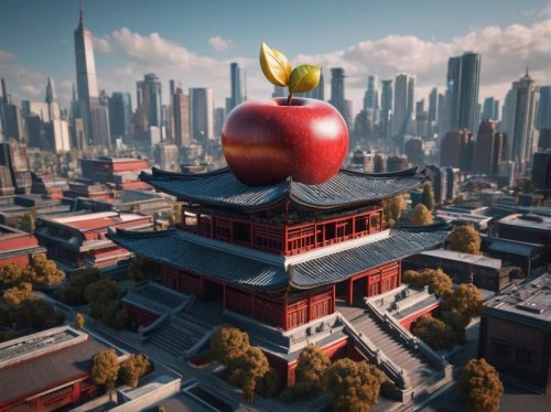 worm apple,big apple,home of apple,apple world,apple harvest,cherry japanese,chinese temple,asian pear,3d render,red apples,japanese cherry,red apple,apple mountain,apple half,crown render,apples,render,ornamental cherry,bell apple,piece of apple,Photography,General,Sci-Fi