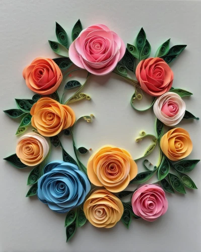 paper roses,rose wreath,paper flower background,fabric roses,watercolor wreath,floral silhouette wreath,roses pattern,paper flowers,fabric flowers,colorful roses,flower art,flower wall en,flowers png,art deco wreaths,cut flowers,scrapbook flowers,flower wreath,watercolor roses,mini roses,rose arrangement,Unique,Paper Cuts,Paper Cuts 09