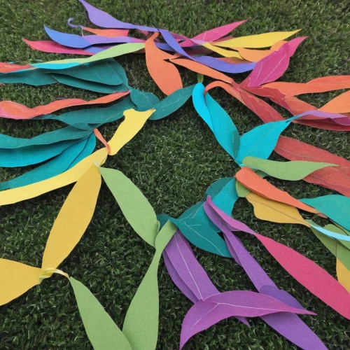 origami paper plane,parrot feathers,pinwheels,paper chain,memorial ribbons,colorful bunting,color feathers,pennant garland,crossed ribbons,paper snakes,ribbons,paper airplanes,streamers,awareness ribbon,rainbow butterflies,kites,party garland,paper and ribbon,ribbon awareness,flower strips,Illustration,Realistic Fantasy,Realistic Fantasy 41