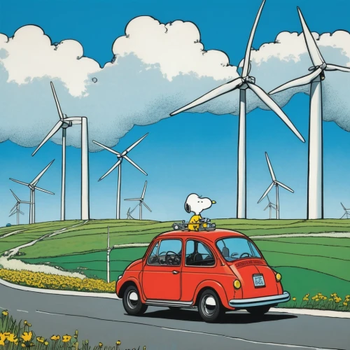 wind power,wind turbines,wind power generation,windenergy,wind energy,renewable energy,fields of wind turbines,electric vehicle,alternative energy,renewable,wind turbine,wind park,sustainable car,electric car,wind farm,hybrid electric vehicle,energy transition,windmills,carbon footprint,wind power generator,Illustration,Children,Children 05