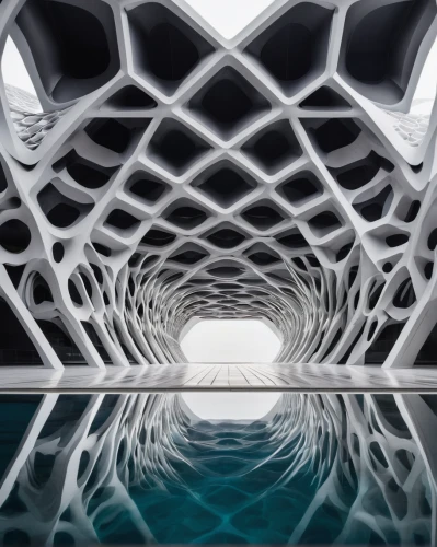 ice hotel,water cube,honeycomb structure,futuristic architecture,futuristic art museum,building honeycomb,dragon bridge,extradosed bridge,lattice,moveable bridge,strange structure,glass roof,segmental bridge,tied-arch bridge,roof structures,the center of symmetry,mirror house,honeycomb grid,cube surface,fractal environment,Photography,Artistic Photography,Artistic Photography 01