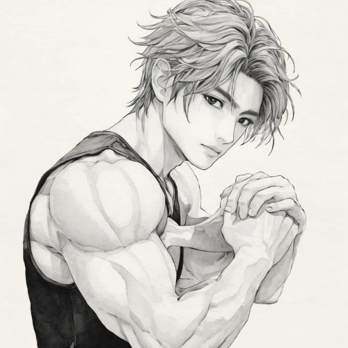 muscles,muscled,biceps,muscle man,arms,muscular,adonis,edge muscle,muscle icon,muscle angle,muscle,arm,baseball player,sleeveless shirt,biceps curl,dumbbell,butler,boxer,male ballet dancer,fitness professional,Illustration,Japanese style,Japanese Style 17