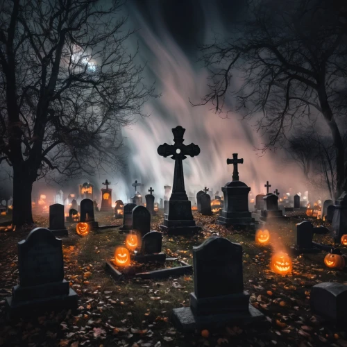 graveyard,halloween background,old graveyard,halloween scene,halloween and horror,burial ground,halloween icons,all saints' day,halloween wallpaper,halloween ghosts,halloween2019,halloween 2019,grave stones,life after death,tombstones,halloweenkuerbis,cemetary,grave light,days of the dead,cemetery,Photography,Artistic Photography,Artistic Photography 04