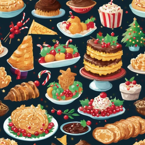 christmas pastries,christmas pastry,pastries,christmasbackground,party pastries,sweet pastries,christmas background,christmas icons,christmas sweets,cake buffet,christmas pattern,christmas stickers,christmas food,cupcake background,holiday food,christmas wallpaper,thanksgiving background,holiday cookies,bakery,food icons,Conceptual Art,Fantasy,Fantasy 02