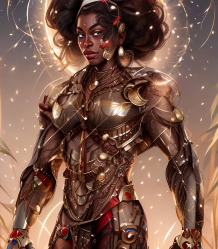 warrior woman,maria bayo,female warrior,neottia nidus-avis,paladin,african american woman,jaya,fantasy warrior,cyborg,dark elf,artemisia,fantasy portrait,sci fiction illustration,rosa ' amber cover,zodiac sign libra,goddess of justice,african woman,fantasy woman,nova,archangel