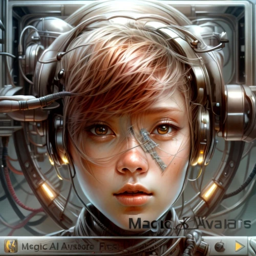 icon magnifying,maci,media player,mechanical,music player,machine,sci fiction illustration,mac,cyborg,mack,mech,magna,maccaron,mystical portrait of a girl,mav,world digital painting,mara,max,mako,vector girl