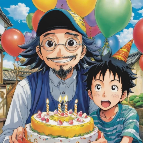 studio ghibli,happy birthday banner,birthday banner background,happy birthday balloons,calm usopp,happy birthday,birthday template,happy father's day,20,15,birthday card,15 years,birthday wishes,20 years,2d,happy fathers day,happy birthday background,children's birthday,birthday balloon,18,Illustration,Japanese style,Japanese Style 05