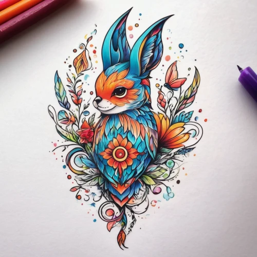 watercolor bird,ornamental bird,colourful pencils,phoenix rooster,flower and bird illustration,colorful birds,an ornamental bird,watercolor pencils,bird drawing,color pencils,bird illustration,colored pencils,whimsical animals,decoration bird,colour pencils,bird painting,coloured pencils,color feathers,color pencil,feathers bird,Illustration,Abstract Fantasy,Abstract Fantasy 13