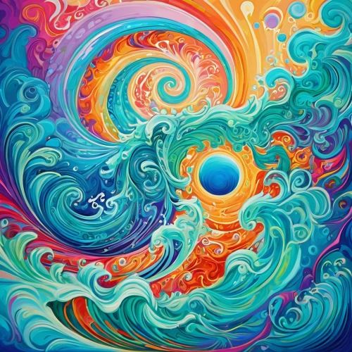 colorful spiral,coral swirl,swirling,rainbow waves,swirls,mantra om,swirl,psychedelic art,vortex,waves circles,chakra,whirlpool pattern,om,aura,ocean waves,spirals,boho art,psychedelic,vibrant,swirl clouds,Conceptual Art,Oil color,Oil Color 23