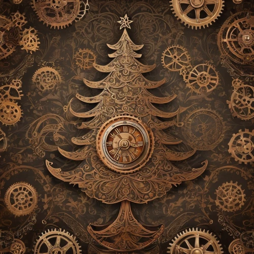steampunk gears,patterned wood decoration,antique background,circular ornament,cuckoo clock,ornament,floral ornament,vintage wallpaper,old clock,grandfather clock,wooden background,cuckoo clocks,frame ornaments,gears,wall clock,wood background,christmas tree pattern,japanese kuchenbaum,ornaments,rococo,Illustration,Realistic Fantasy,Realistic Fantasy 13