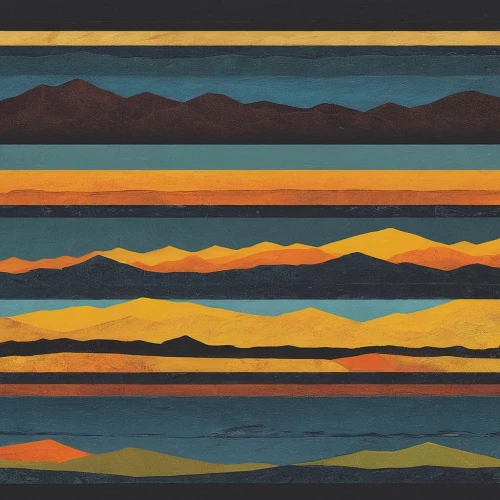 matruschka,art deco border,panoramical,currents,volcanos,palette,ikat,volcanism,seismic,soundwaves,art deco background,chevrons,layer of the sun,anellini,desert landscape,geological phenomenon,salt-flats,patagonia,desert desert landscape,geological,Conceptual Art,Oil color,Oil Color 16