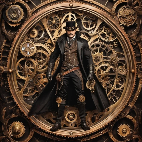 steampunk,clockmaker,watchmaker,steampunk gears,clockwork,grandfather clock,mechanical watch,pocket watch,cogs,key-hole captain,sherlock holmes,cog,pocket watches,play escape game live and win,lincoln,ornate pocket watch,holmes,the victorian era,cogwheel,full hd wallpaper,Illustration,Realistic Fantasy,Realistic Fantasy 13