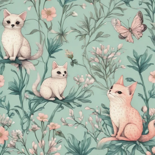 floral background,background pattern,seamless pattern,japanese floral background,vintage wallpaper,floral digital background,flowers pattern,spring background,kimono fabric,seamless pattern repeat,whimsical animals,vintage cats,flower background,springtime background,small animals,flower animal,pink floral background,french digital background,roses pattern,woodland animals,Photography,Artistic Photography,Artistic Photography 13