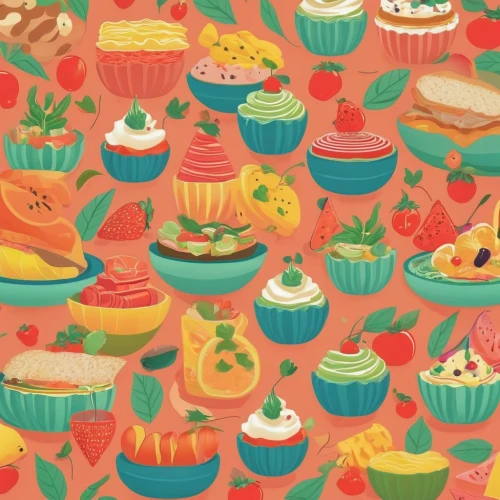 cupcake background,macaron pattern,cupcake pattern,watermelon background,seamless pattern,fruit icons,fruit pattern,fruits icons,candy pattern,food collage,seamless pattern repeat,watermelon wallpaper,watermelon pattern,cupcake non repeating pattern,food icons,cupcake paper,summer pattern,background pattern,retro pattern,autumn cupcake,Art,Artistic Painting,Artistic Painting 08