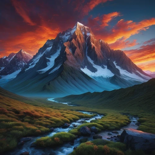 mountain sunrise,mountain landscape,mountainous landscape,mountain scene,landscape background,giant mountains,mountain tundra,mountain peak,landscape mountains alps,fantasy landscape,bernese alps,the landscape of the mountains,mountain range,mountains,alpine sunset,volcanic landscape,mountain valleys,patagonia,the beauty of the mountains,high mountains,Photography,Fashion Photography,Fashion Photography 17