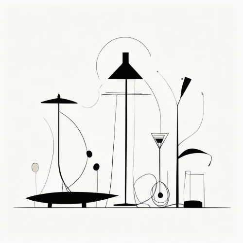 table lamps,wind chimes,street lamps,wind chime,orrery,stemware,lampshades,parasols,round metal shapes,gas lamp,pictograms,floor lamp,martini glass,lamplighter,ladles,light posts,weathervane design,candlesticks,lampions,table lamp,Illustration,Paper based,Paper Based 21