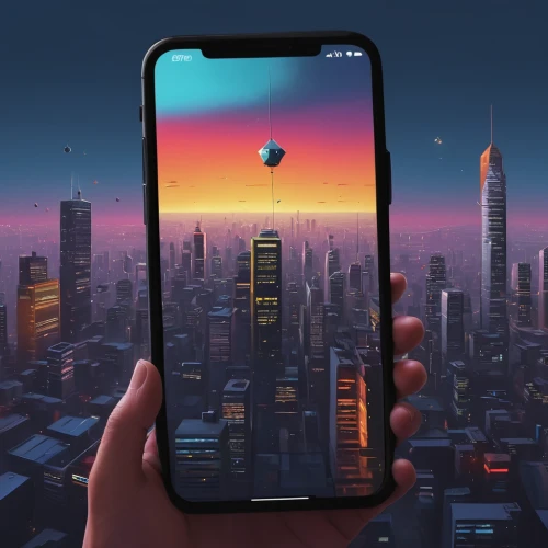 dusk background,futuristic landscape,iphone x,mobile video game vector background,cellular tower,viewphone,virtual landscape,phone icon,retina nebula,home screen,the app on phone,city skyline,ios,sky space concept,background screen,cityscape,3d mockup,android inspired,3d background,game illustration,Conceptual Art,Sci-Fi,Sci-Fi 07
