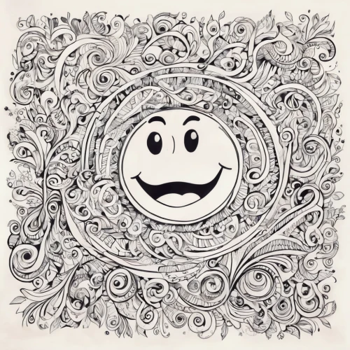 smilies,smilie,paisley pattern,paisley,coloring page,smileys,paisley digital background,cd cover,grommet,doily,coronavirus line art,line art wreath,smiley emoji,swirls,coloring pages,swirly orb,friendly smiley,coloring pages kids,cheery-blossom,smile,Illustration,Black and White,Black and White 05