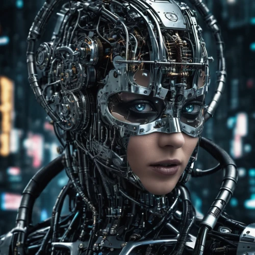 cyborg,cybernetics,biomechanical,endoskeleton,artificial intelligence,valerian,cyber,cyberpunk,head woman,circuitry,humanoid,robotic,neural network,ai,sci fi,circuit board,wearables,scifi,terminator,women in technology,Conceptual Art,Sci-Fi,Sci-Fi 09